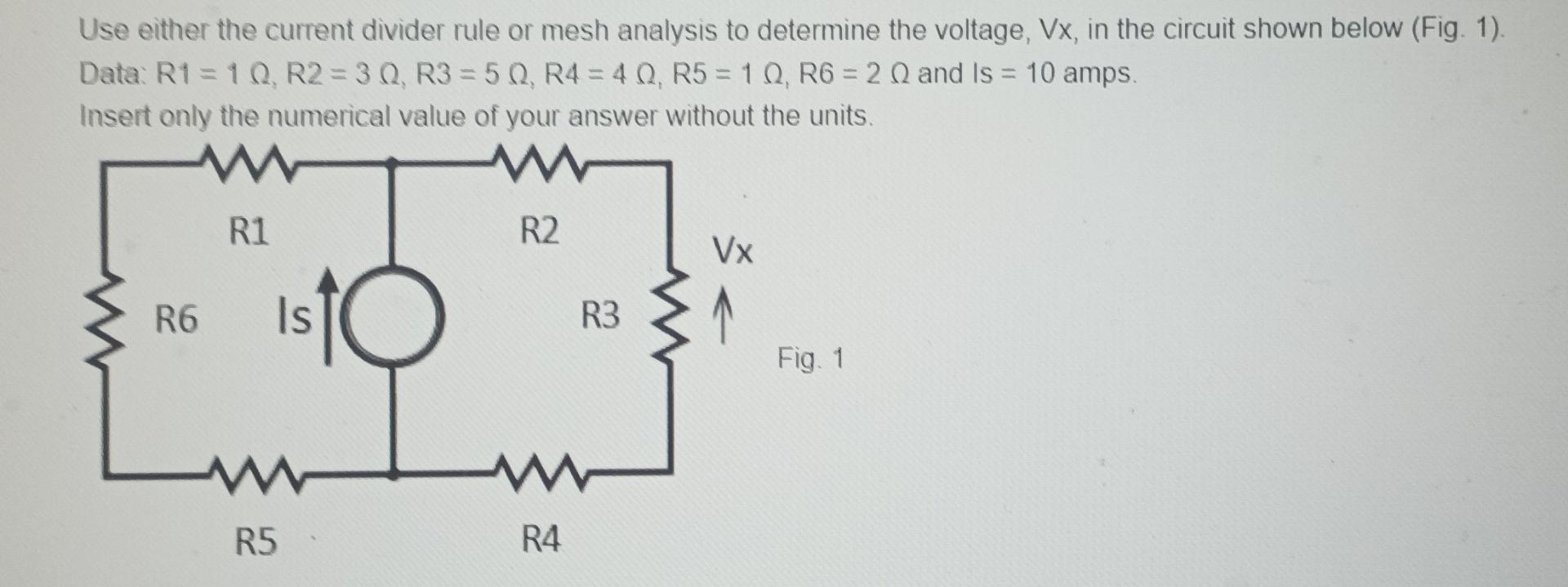Solved Use either the current divider rule or mesh analysis | Chegg.com
