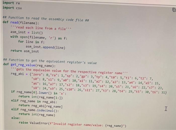 Solved Lab 03 - ISA Assembler Design (Part 1) In this lab, | Chegg.com