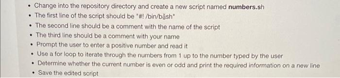 - Change into the repository directory and create a | Chegg.com