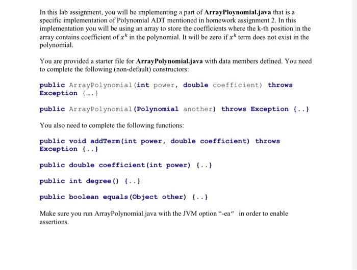 Solved In this lab assignment, you will be implementing a | Chegg.com