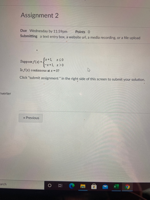 Solved Assignment 2 Due Wednesday by 11:59pm Points 0 | Chegg.com