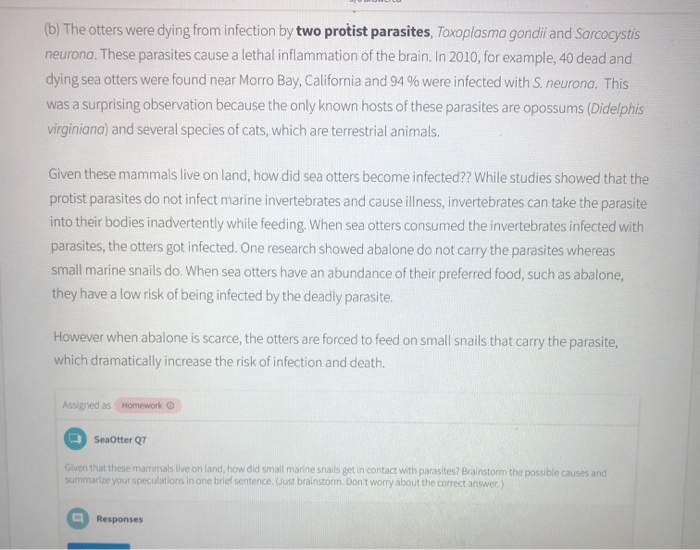 Solved LJUals, which are terrestrial animals. possums | Chegg.com