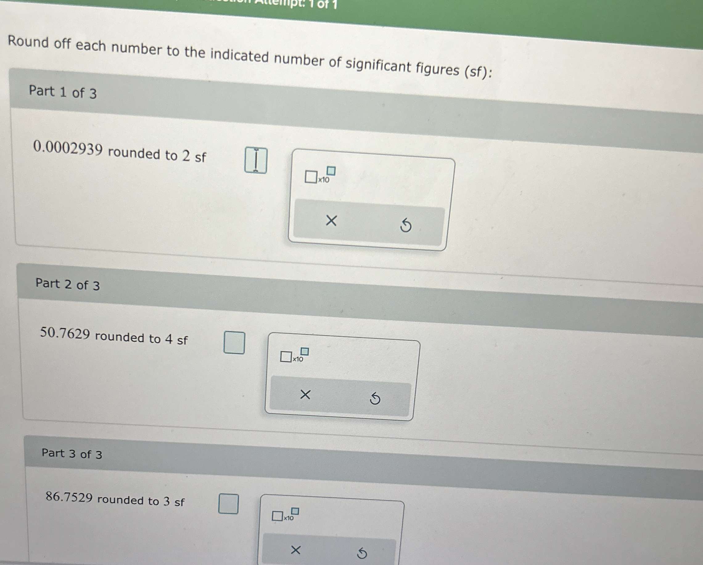 Solved Round off each number to the indicated number of | Chegg.com