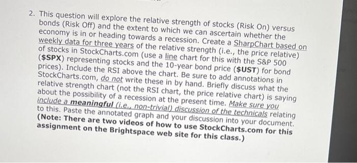 Solved PLEASE CREATE A CHART FOR FREE ON STOCK CHARTS TO | Chegg.com