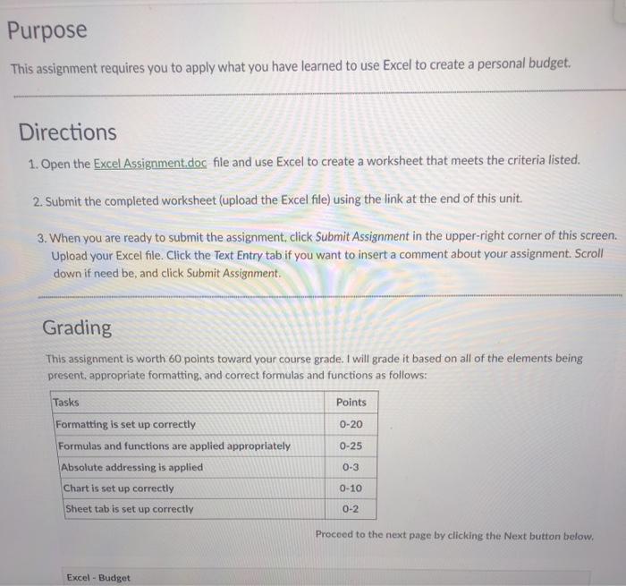 Solved Purpose This assignment requires you to apply what | Chegg.com