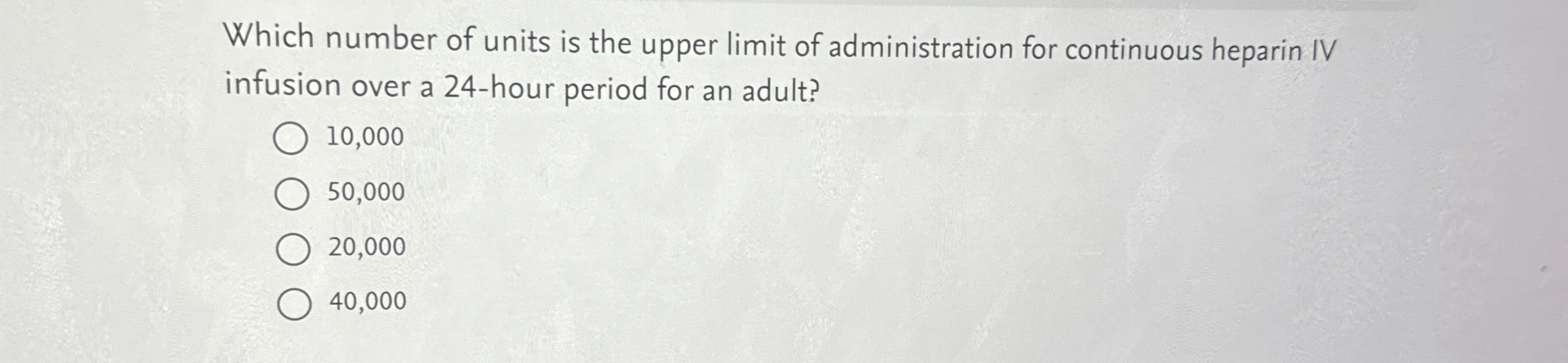 Solved Which number of units is the upper limit of