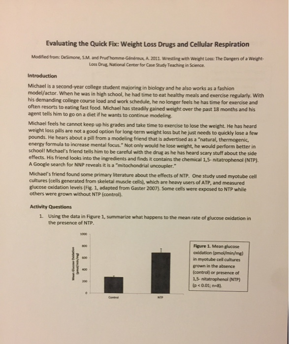 Solved Evaluating the Quick Fix Weight Loss Drugs and Chegg