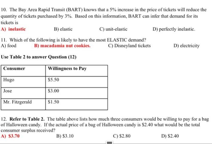 Solved I just need help on # 10. The answer is highlighted | Chegg.com