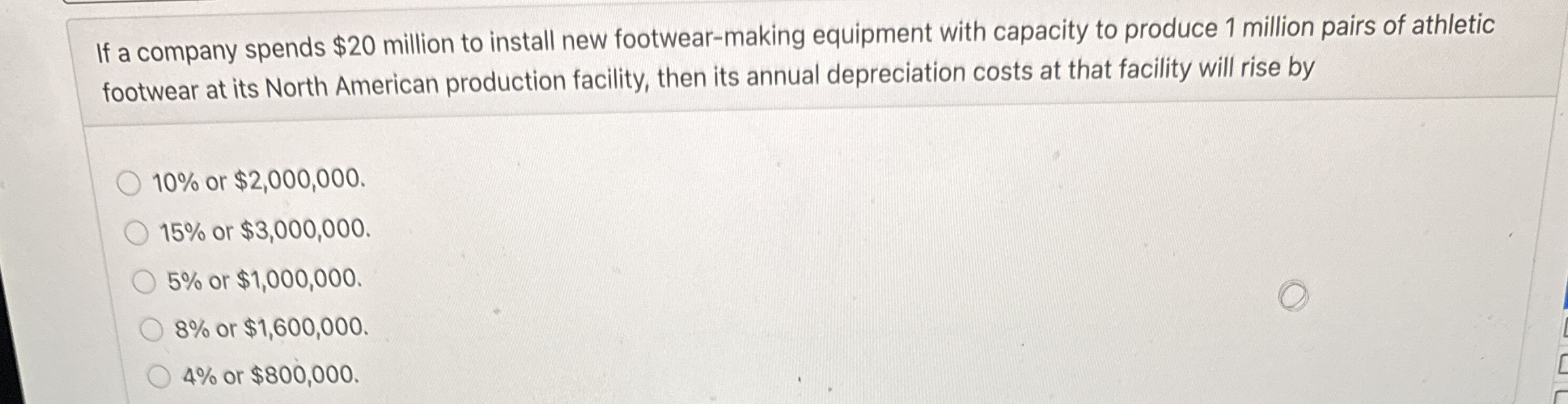 If a company spends $20 ﻿million to install new | Chegg.com