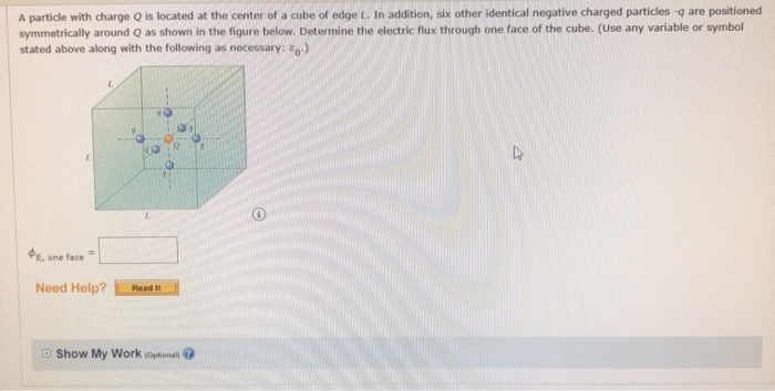 Solved A particle with charge Q is located at the center of | Chegg.com