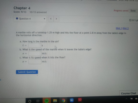 Solved Chapter 4 Score: 9/13 10/13 answered Progress saved | Chegg.com