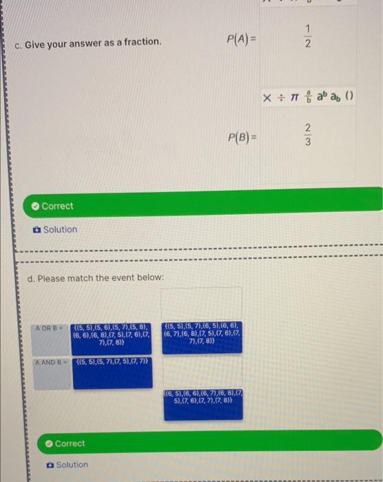 Solved Question 3 The Sample Space S Is All The Ordered | Chegg.com