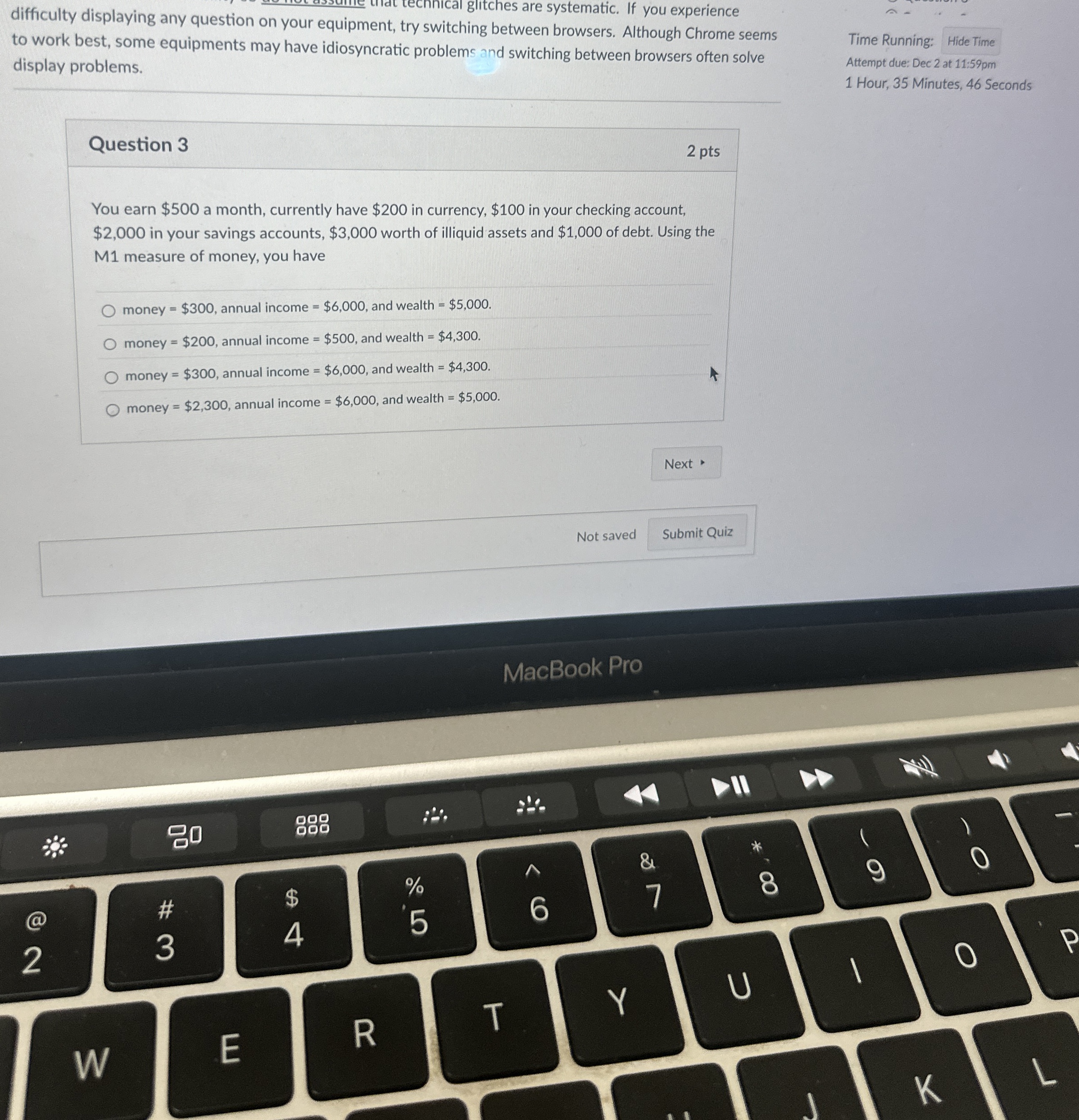 Solved difficulty displaying any question on your equipment, | Chegg.com