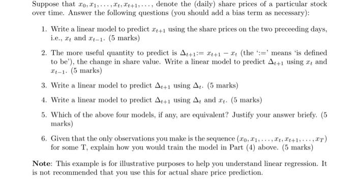 Solved Suppose that 10, 11,...,1,It+1,..., denote the | Chegg.com