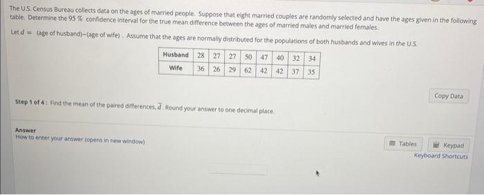 Solved The U.S. Census Bureau Collects Data On The Ages Of | Chegg.com