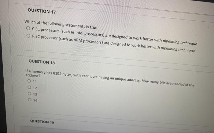 Solved QUESTION 19 Interpreter is a hardware CPU designed by | Chegg.com