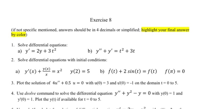 Solved Please Use Matlab Codes Answers 1 A C2 Exp 2 T Chegg Com