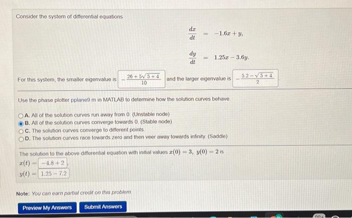 Solved first two parts are correct on all of them just need | Chegg.com