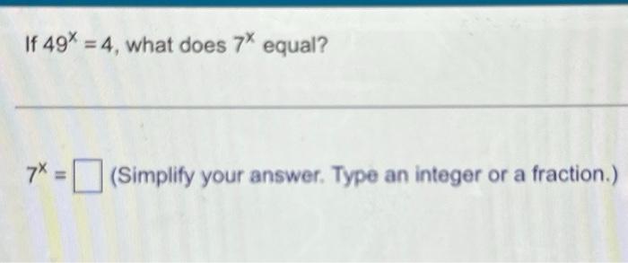 if 4 7 x 49 then x is equal to