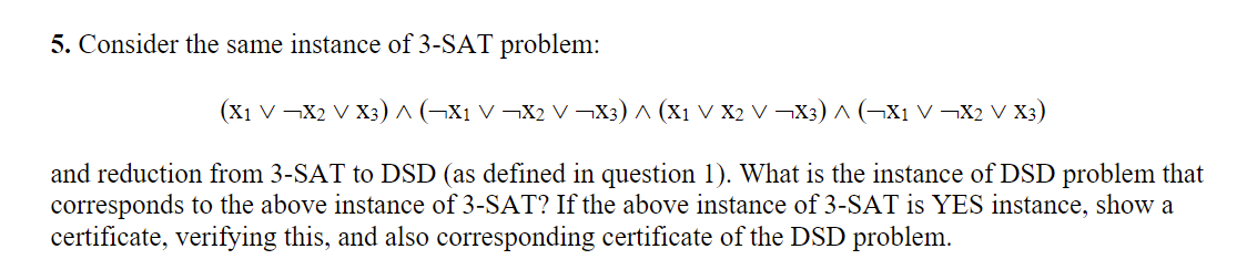 Solved See image for questionConsider the same instance of | Chegg.com