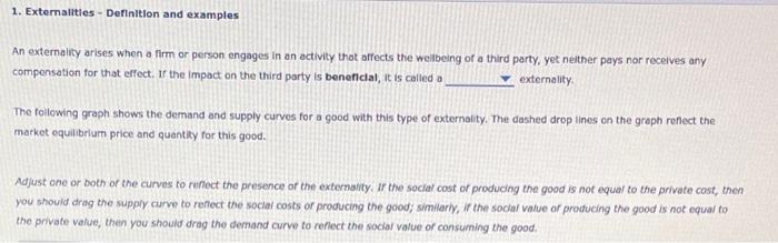 Solved 1. Externallties - Definition and examples An | Chegg.com