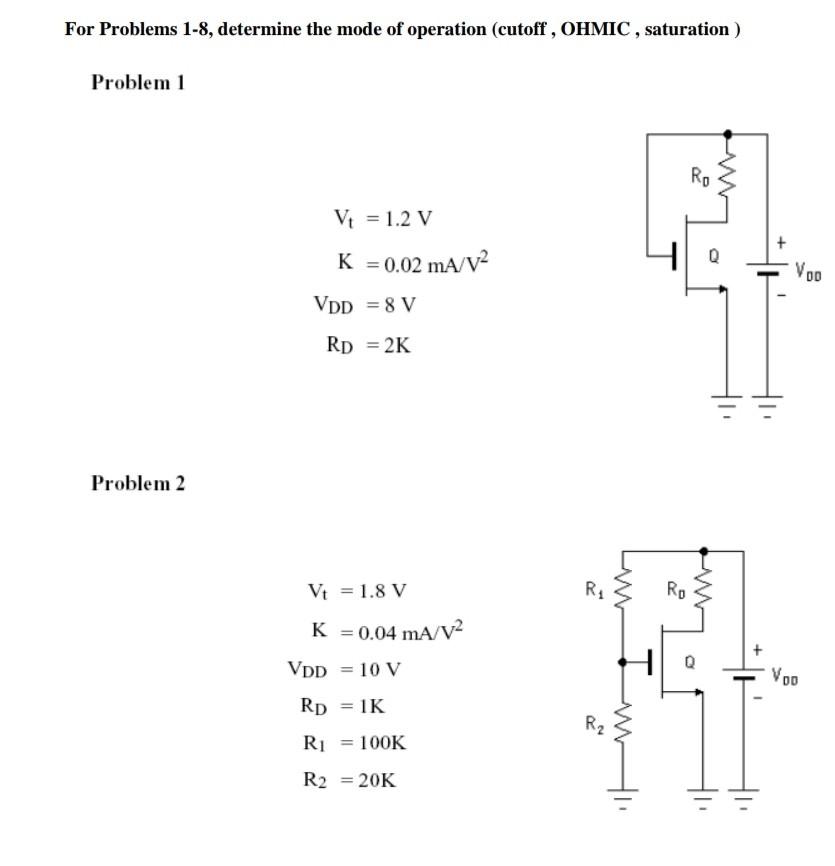 solved-for-problems-1-8-determine-the-mode-of-operation-chegg