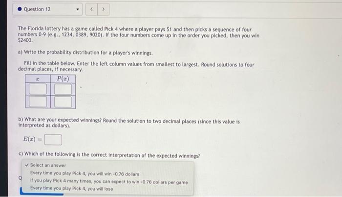 Florida Lottery - Pick 4 - How to Play