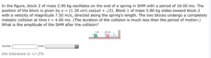 Solved In The Figure, Block 2 Of Mass 2.90 Kg Oscillates On | Chegg.com