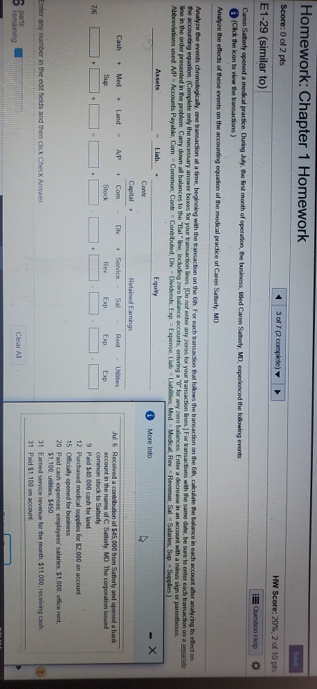 Solved Homework: Chapter 1 Homework Save Score: 0 of 2 pts 1 | Chegg.com