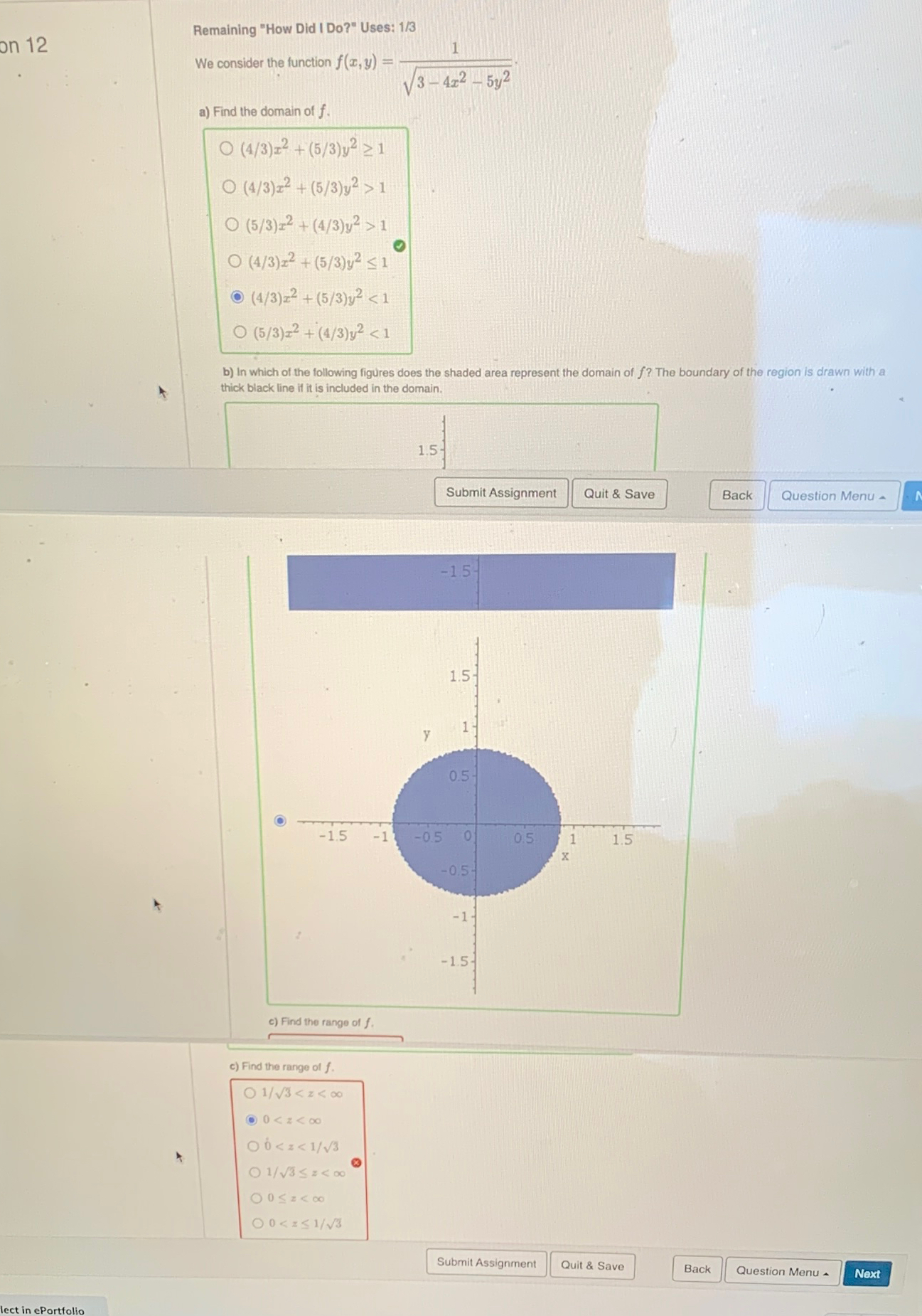 Solved Remaining "How Did I Do?" ﻿Uses: 13We consider the | Chegg.com