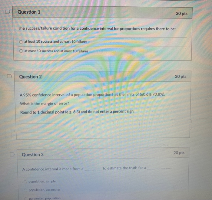 Solved U Question 1 20 pts The success/failure condition for | Chegg.com