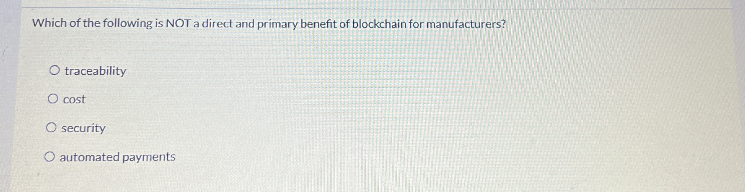 Solved Which of the following is NOT a direct and primary | Chegg.com
