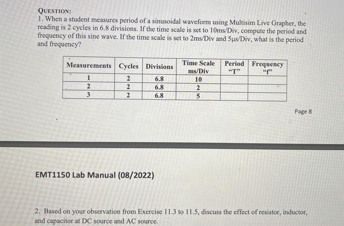 Solved Exercise 11.1 1. Connect the circuit shown in Figure | Chegg.com