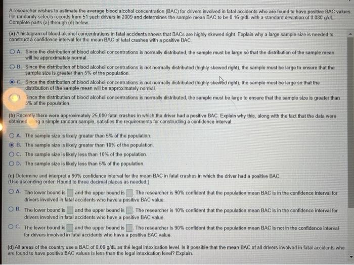 Solved mean A researcher wishes to estimate the average | Chegg.com