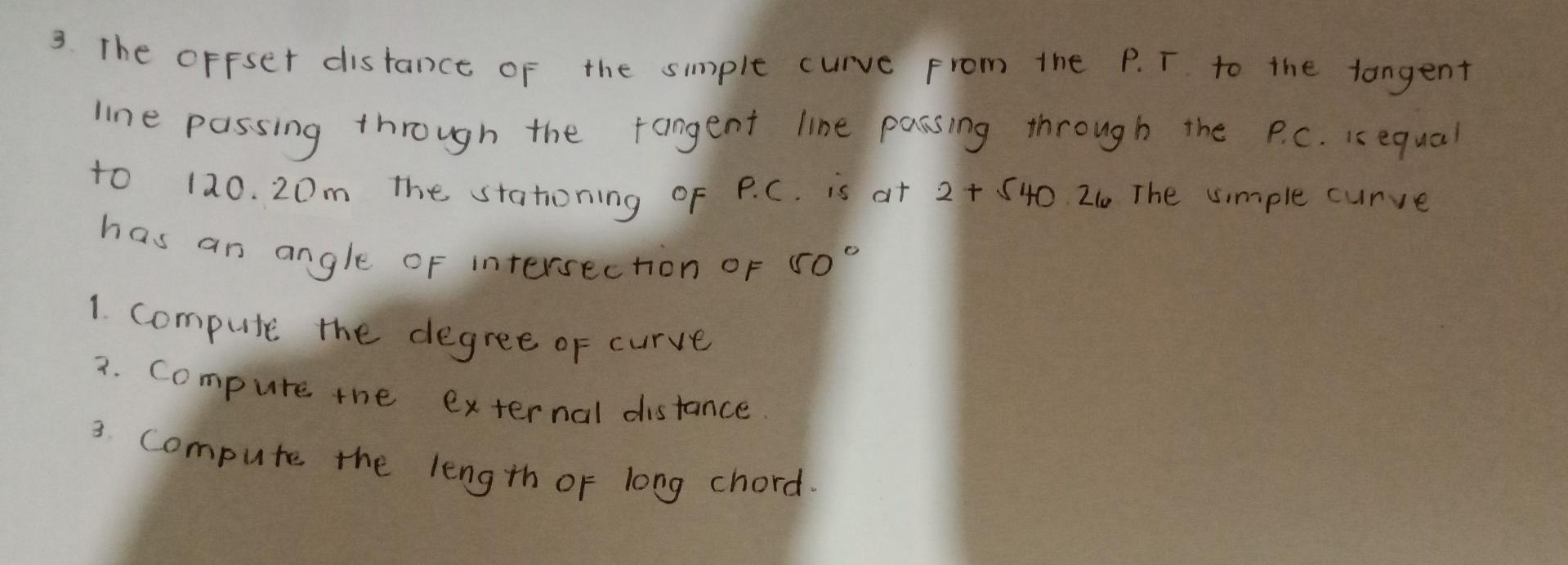 solved-the-offset-distance-of-the-simple-curve-from-the-p-t-chegg