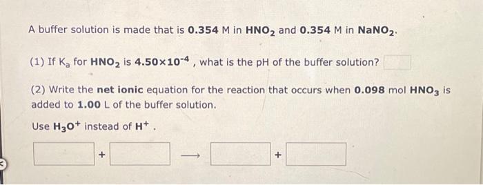 Solved A buffer solution is made that is 0.328M in HF and | Chegg.com