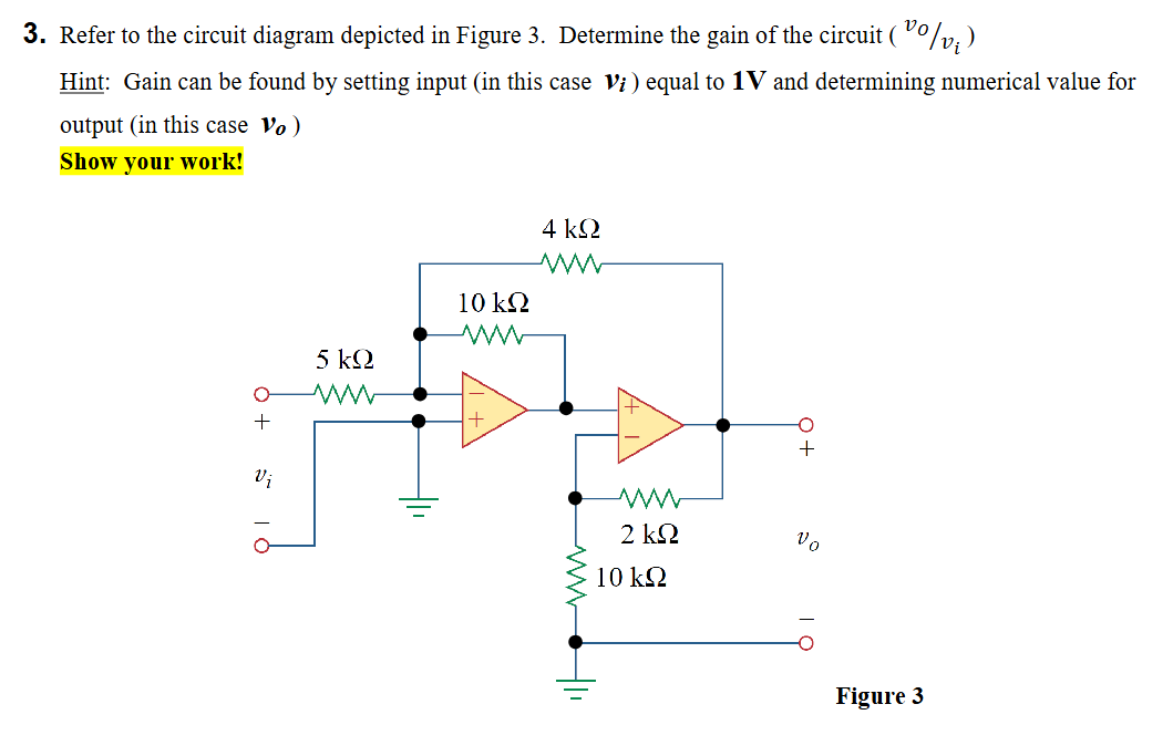 Solved Refer to the circuit diagram depicted in Figure 3. | Chegg.com