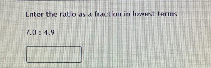 Solved Enter the ratio as a fraction in lowest terms 8 to 20 | Chegg.com