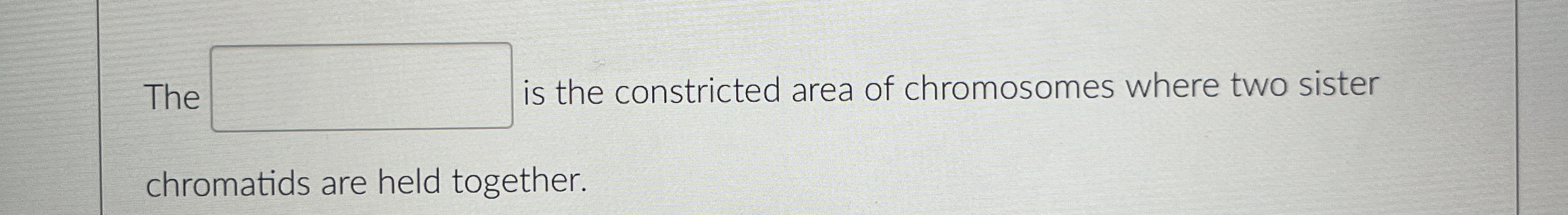 Solved The ﻿is the constricted area of chromosomes where | Chegg.com