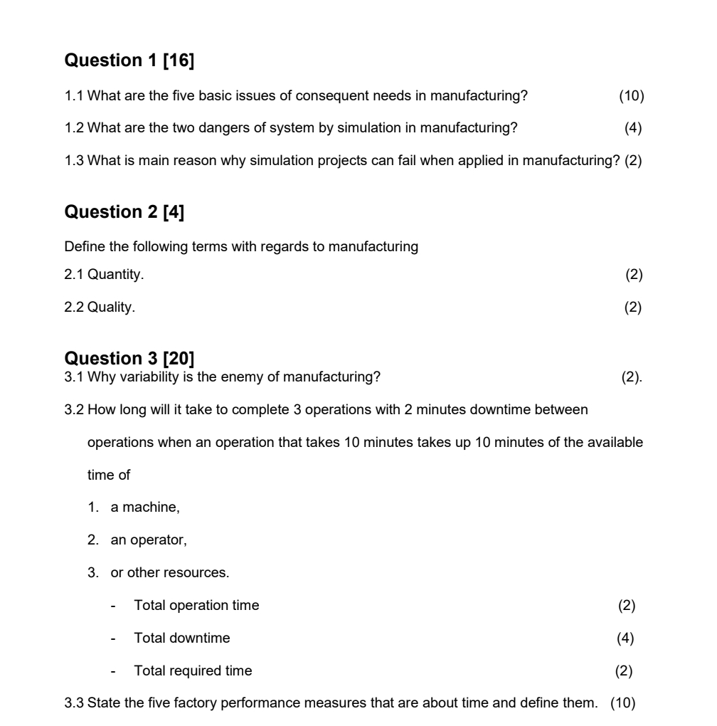 Solved Question 1 [16]1 1 ﻿what Are The Five Basic Issues Of