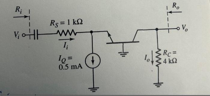 Solved 3) (40 points). For the common base circuit below, | Chegg.com