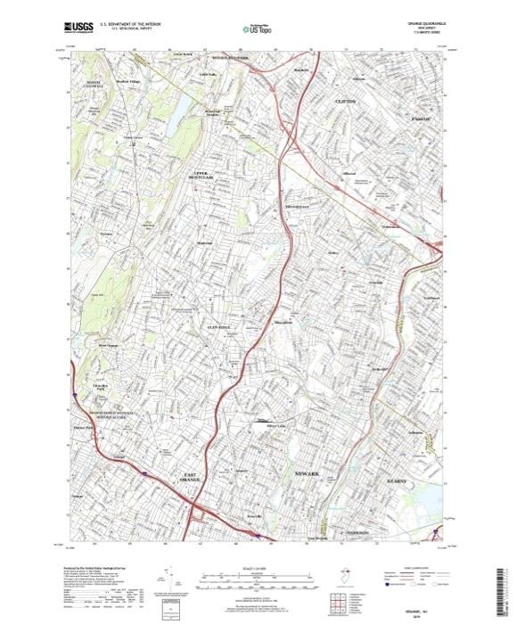 EXERCISE 9.8 Working With a Real Topographic Map | Chegg.com