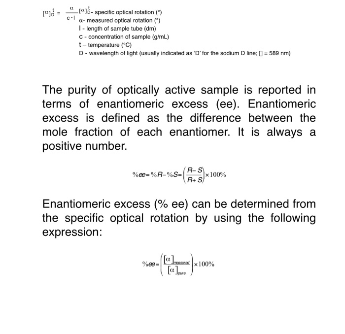 Solved In this lab, you will measure the optical rotation of