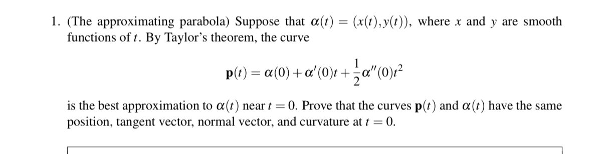 Solved (The approximating parabola) ﻿Suppose that | Chegg.com