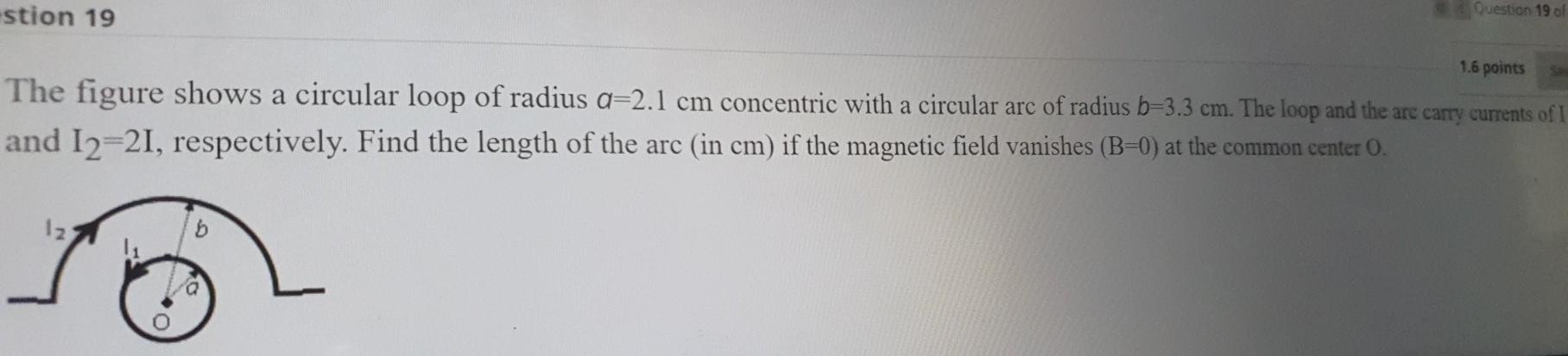Solved stion 19 Question 19 of 1.6 points The figure shows a | Chegg.com