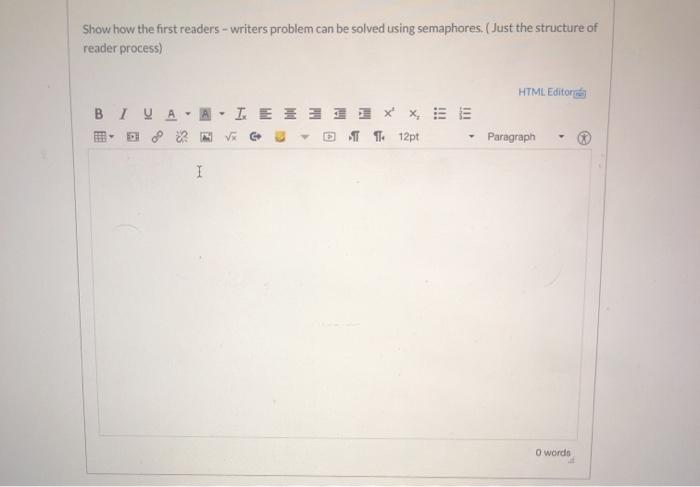 Solved Show how the first readers - writers problem can be | Chegg.com