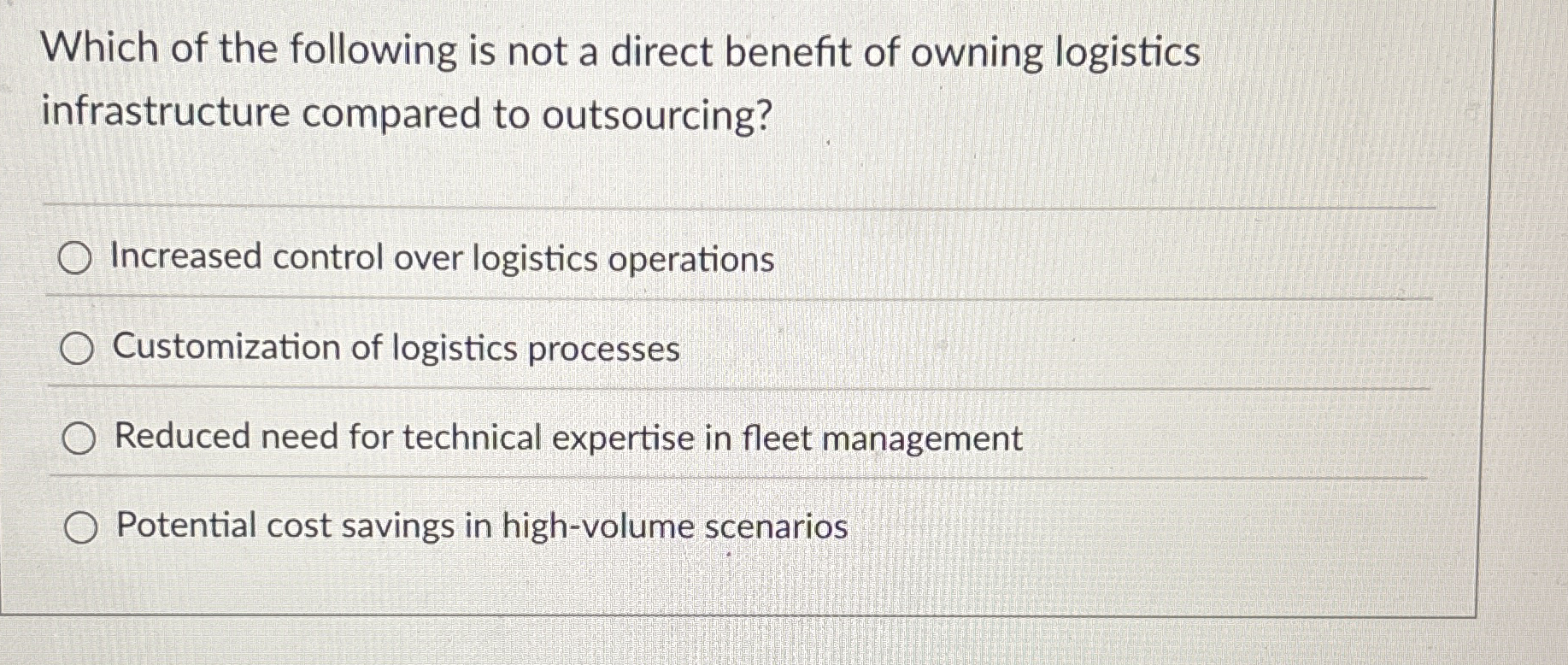 Solved Which of the following is not a direct benefit of | Chegg.com