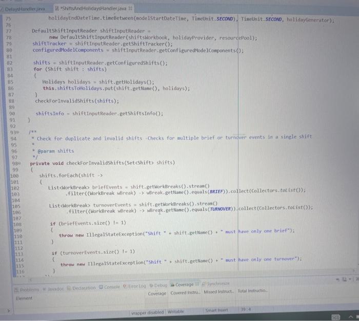 Solved Write a full junit test for this code with the excel | Chegg.com