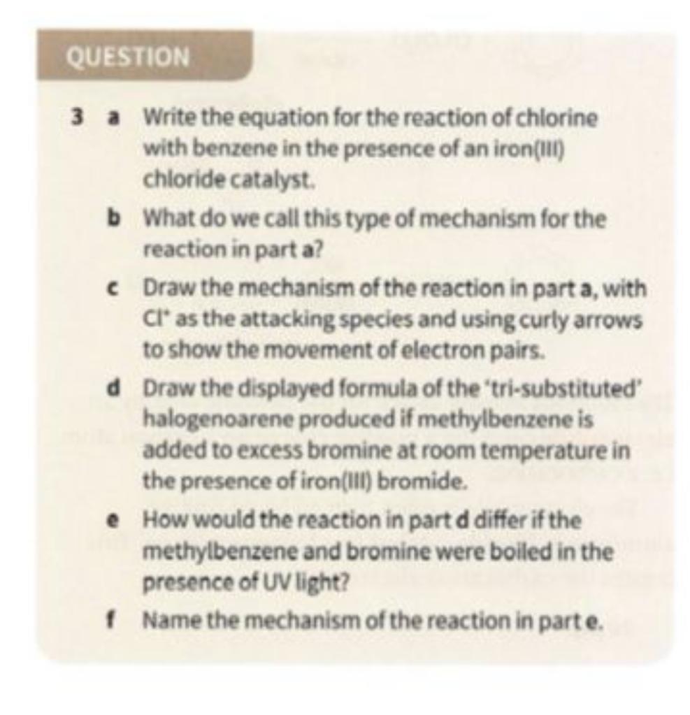 Solved QUESTION 3 a Write the equation for the reaction of | Chegg.com