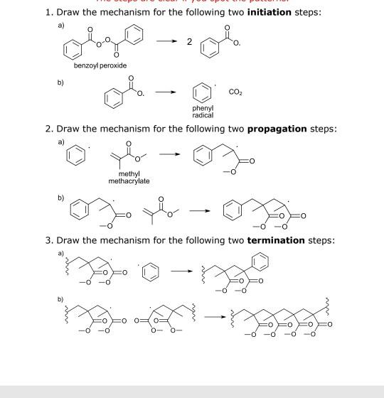 Solved 1. Draw The Mechanism For The Following Two | Chegg.com